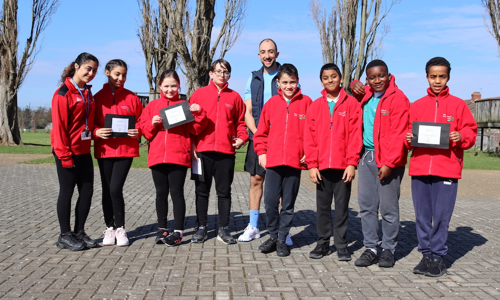 Churchfield pupils relaunch Daily Mile